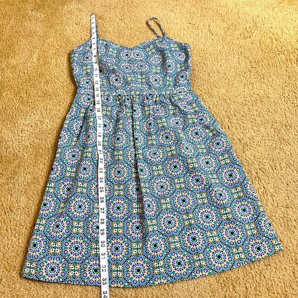 J. Crew Stain Glass Patter Mini Dress Size 0 - Picture 8 of 10